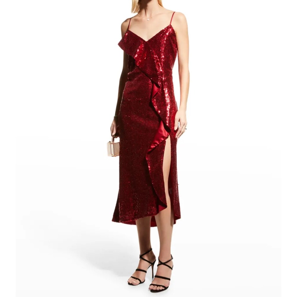 Mestiza New York Natalia Sequin Midi Slip Dress‎ Size X-Small